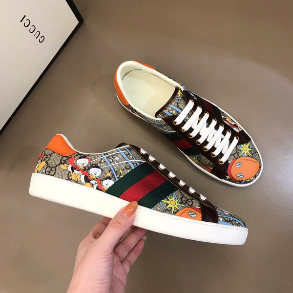 Buy High quality replica UA Gucci Disney Donald Duck Ace Sneaker from HypeRepTime, best replica designer brand website
