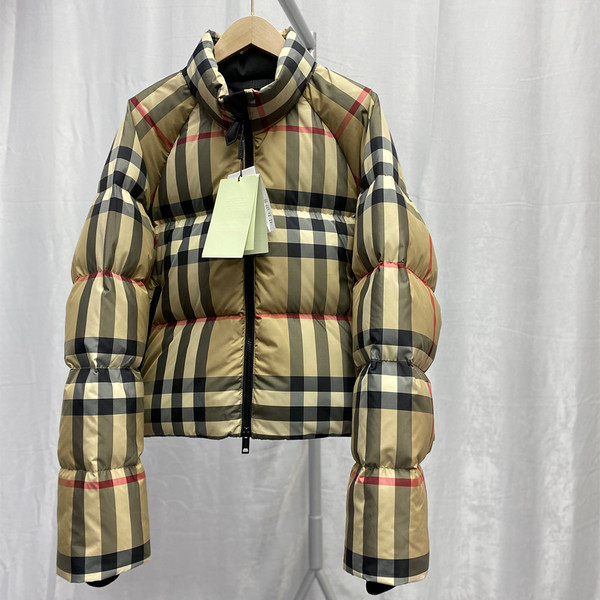 Buy High quality replica UA Burberry Check Cropped Puffer, Jacket from HypeRepTime, best replica designer brand website