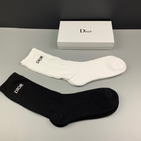Buy High quality replica UA Dior Logo Print Socks from HypeRepTime, best replica designer brand website