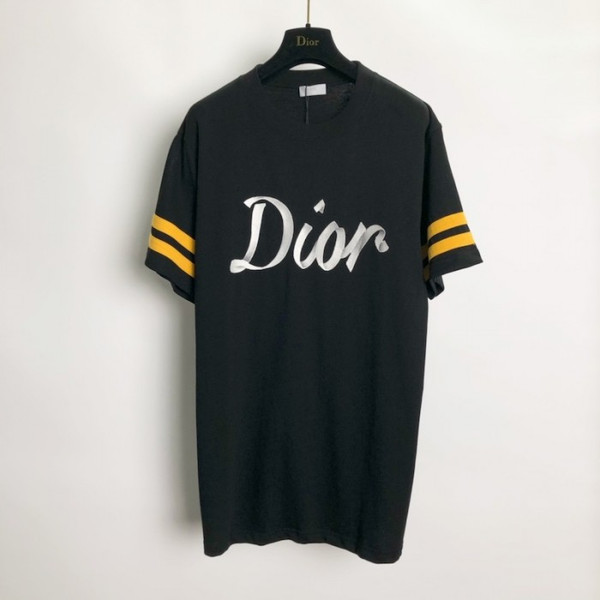 Buy High quality replica UA Dior Relaxed-Fit T-Shirt Black Organic Cotton Compact Jersey, Tshirt from HypeRepTime, best replica designer brand website