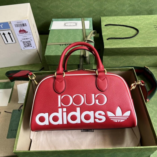 buy High quality replica UA Adidas x Gucci mini Red, duffle bag replica from hypereptime Gucci
