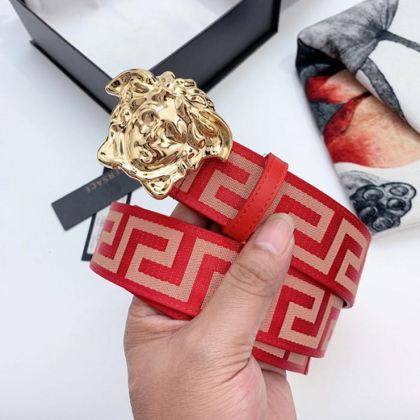 buy High Quality Replica UA Versace Medusa Buckle Printed Nylon Red, Belt (Select Buckle color) replica from hypereptime Versace