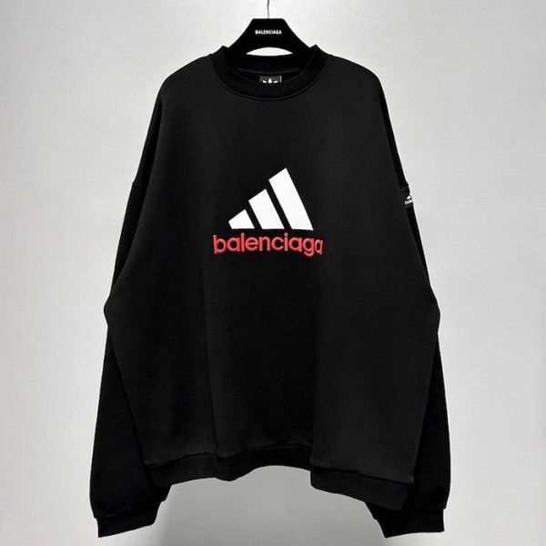 High Quality Replica UA Balenciaga Men's Balenciaga Oversized in Black  Adidas Sweatshirt (Pick Color)