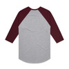 raglan-tee-greymarle/burgundy-back