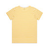 wo's-maple-stripe-tee-white/yellow-back
