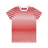 wo's-maple-stripe-tee-white/red