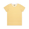 wo's-maple-stripe-tee-white/yellow