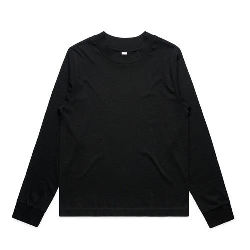 wo's-mock-l/s-tee-black
