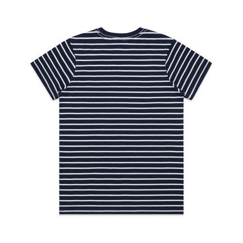 wo's-maple-stripe-tee-navy/white-back