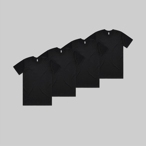 Black Classic Tee Bundle | 4 Pack