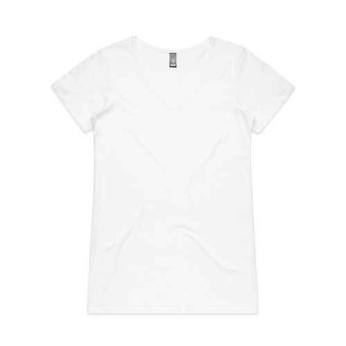 Wo's Bevel V Neck Tee | 4010S