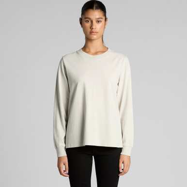 Wo's Heavy Faded L/S Tee | 4083