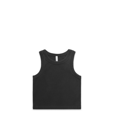 Wo's Faded Organic Rib Crop Tank | 4035