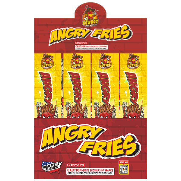 Angry Fries (Handheld Ftn w Display Box) - Black Kat Pyro