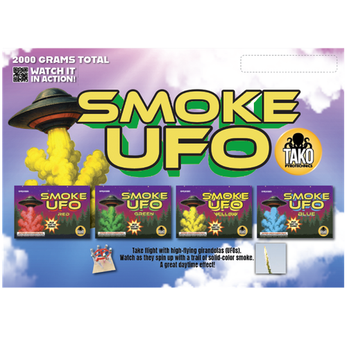 Smoke UFO BLUE (Daytime Girandola)
