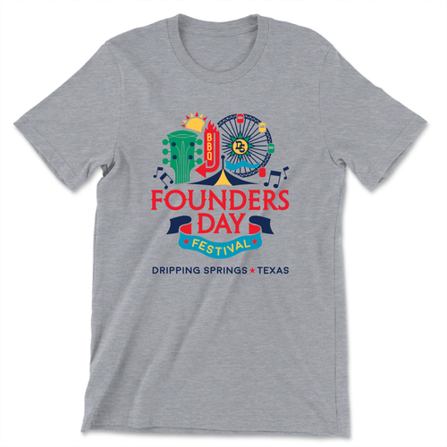 Founder's Day Festival (Unisex Heather Gray Tee)