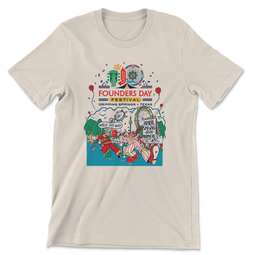 Walk This Way Founder's Day (Unisex Natural Tee)