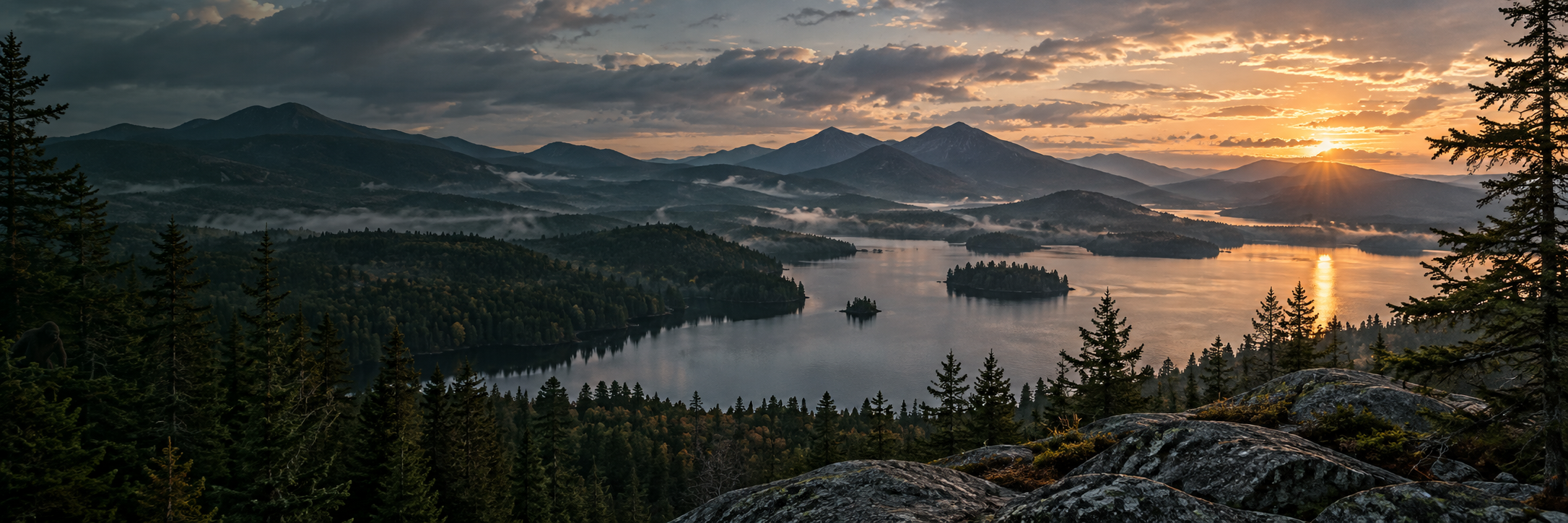 Adirondack mountain landscape