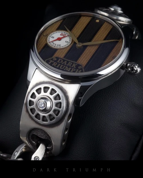 Dark Triumph Watch – 18K Gold, Diamonds & Road-Wheel Bracelet | ROADSTER