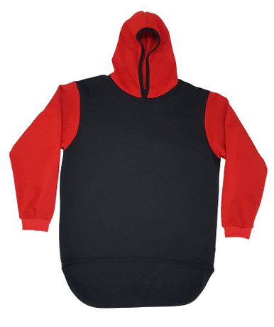 Second Life Marketplace - Shiver - Sweater Hoodie Striped Black & Red -  sculpted Hood & Sleeves