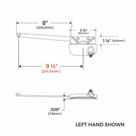 Truth Ellipse (15 Series) Single Arm Casement Operator 9-1/2" Arm (Left Hand)