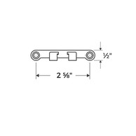 Truth 20008 awning window sash hook in E-Gard coated steel, 2.625" screw hole spacing.