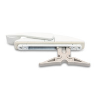 ACME Grande single point locking handle with powder-coated zinc die-cast body and built-in gasket for windows.