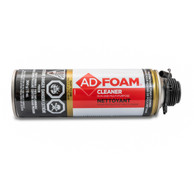 An image of ADFOAM 6030 solvent-based foam gun cleaner in 500ml aerosol can, used to remove uncured polyurethane foam from application guns.