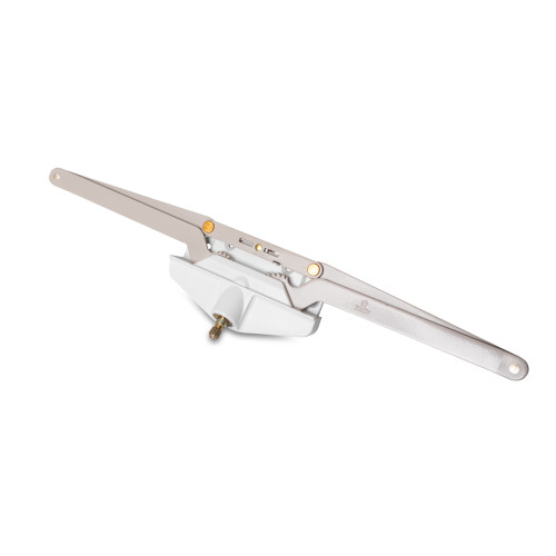 An image of the Amesbury Truth Roto Gear Awning Operator (11 Series) - Single Pull in white.
