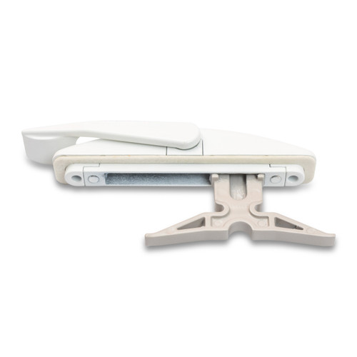 ACME Grande single point locking handle with powder-coated zinc die-cast body and built-in gasket for windows.