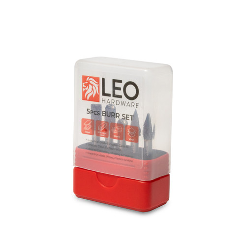 An image of LEO Hardware 5pc Tungsten Carbide Burr Set.