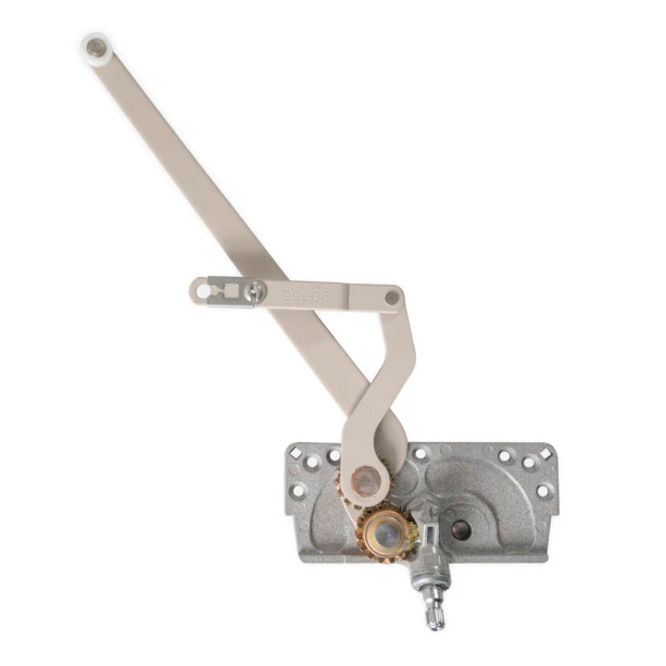 Truth 15.16 left-hand EntryGard dual arm casement window operator with 3-13/16" link arm.
