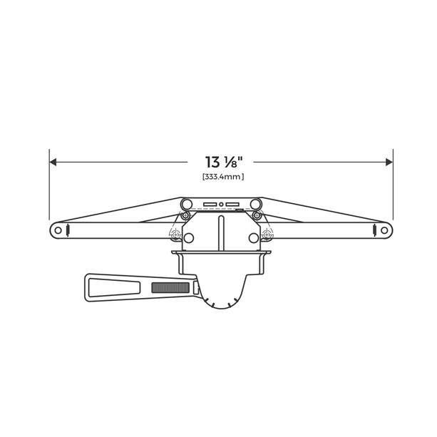 Truth Lever (10 Series) Awning Operator 13-1/8", Single Pull