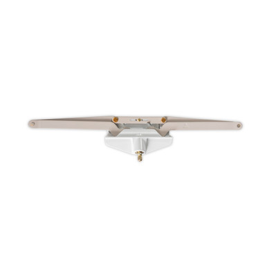 An image of the Amesbury Truth Roto Gear Awning Operator (11 Series) - Single Pull in white.