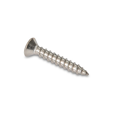 An image of a stainless #8, 1 inch long window crank fastener.