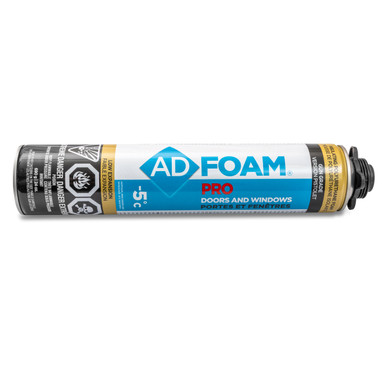 ADFOAM PRO 1875 low expansion polyurethane foam can, front label view showing R5 rating and gun-grade application