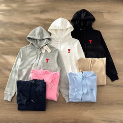 Ami Paris hoodie classic in multiple colors: grey, white, black, beige, navy, pink and light blue Ami Paris hoodie classic in multiple colors: grey, white, black, beige, navy, pink and light blue