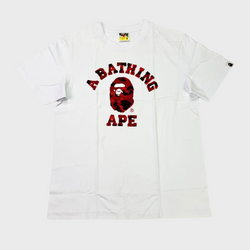 BAPE t-shirt red white