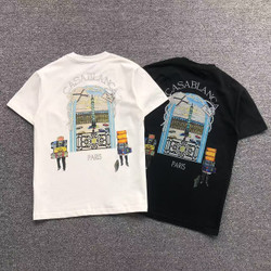 CASABLANCA T-SHIRT Black White