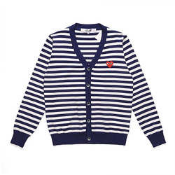 CDG PLAY Wool Knitted Cardigans blue