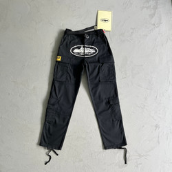 CORTEIZ 5star black White Logo Yellow Patch cargo