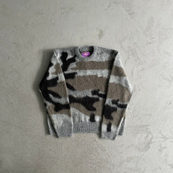 CORTEIZ Mohair kmit sweater deep ocean camo