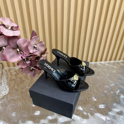 Versace High Heel Sandals BLACK
