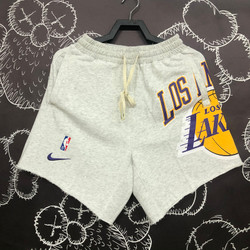 NBA LAKERS SHORTS GRAY
