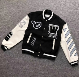 OFFWHITE JACKET GRAY WHITE