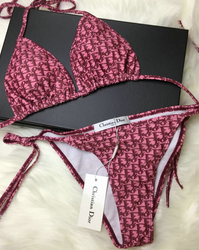 DIOR DARK RED BIKINI
