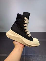 RICK OWENS S540021--Rick Owen*s DRKSHDW thick shoelaces tank soles women mencanvas | 119