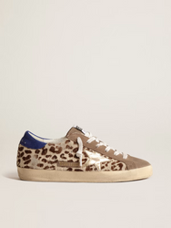 GOLDEN GOOSE Super-Star LTD in pony skin with gold star and suede heel tab | 123