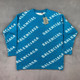 Balenciaga Blue Sweatshirt logo