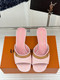 Louis Vuitton classic kitten heel PINK